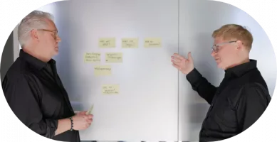 Dierk Püster und Jochen Langer im Gespräch